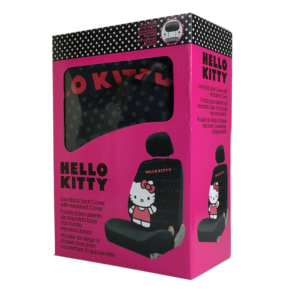 Brand New Sanrio Hello Kitty Core Car Truck 1 Front Seat Covers With Headrest Covers