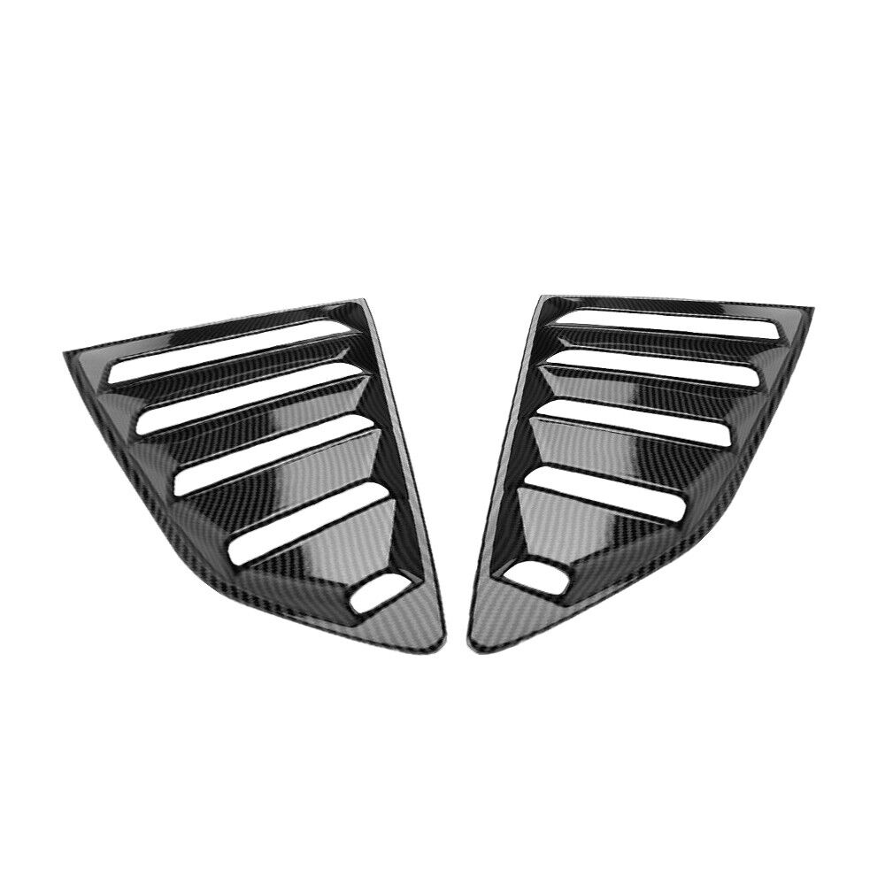 Brand New 2PCS Camaro 2016-2023 Carbon Fiber Look Side Window Scoop Quarter Louver Cover