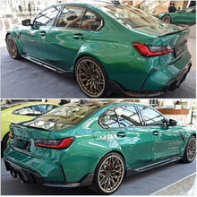Load image into Gallery viewer, BRAND NEW 2021-2024 BMW G80 M3 MP STYLE REAL CARBON FIBER SIDE SKIRT EXTENSION REPLACEMENT
