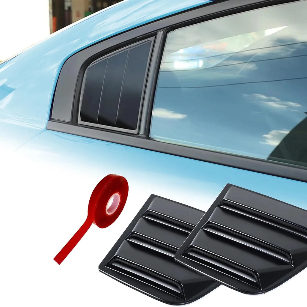 Brand New 2011-2024 Dodge Charger Exterior Side Window Vent Louver Cover Glossy Black