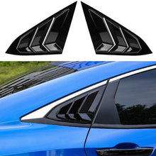 Load image into Gallery viewer, Brand New Honda Civic 10th 2016-2021 4DR SEDAN ABS Glossy Black Style Rear Side Vent Window Scoop Louver Cover