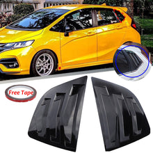 Load image into Gallery viewer, Brand New Honda Fit Jazz 2014-2020 Glossy Black Rear Side Window Louver Cover Vent Visor