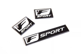 BRAND NEW 3PCS F-Sport Emblem Fender Rear Side Badge For Lexus IS-F GS F RC IS250 350