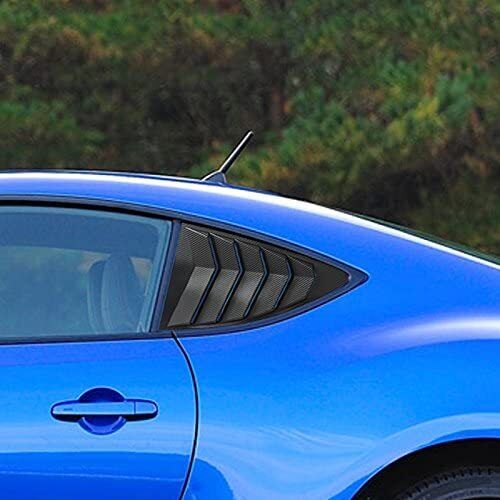 Brand New 2013-2021 SCION FR-S FRS GT86 & SUBARU BRZ Carbon Fiber Look Rear Side Window Louver Cover Vent Visor