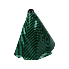 Load image into Gallery viewer, Brand New Universal Carbon Fiber Leather PVC Style Green Stitch Leather Gear Manual Shifter Shift Knob Boot