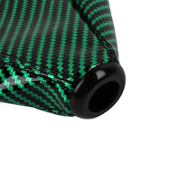 Load image into Gallery viewer, Brand New Universal Carbon Fiber Leather PVC Style Green Stitch Leather Gear Manual Shifter Shift Knob Boot
