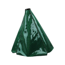 Load image into Gallery viewer, Brand New Universal Carbon Fiber Leather PVC Style Green Stitch Leather Gear Manual Shifter Shift Knob Boot