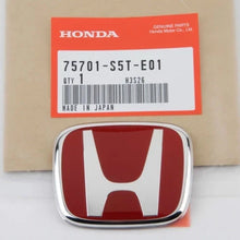 Load image into Gallery viewer, BRAND NEW 2002-2005 HONDA CIVIC SI EP3 Hatchback JDM Honda Red H Rear Emblem