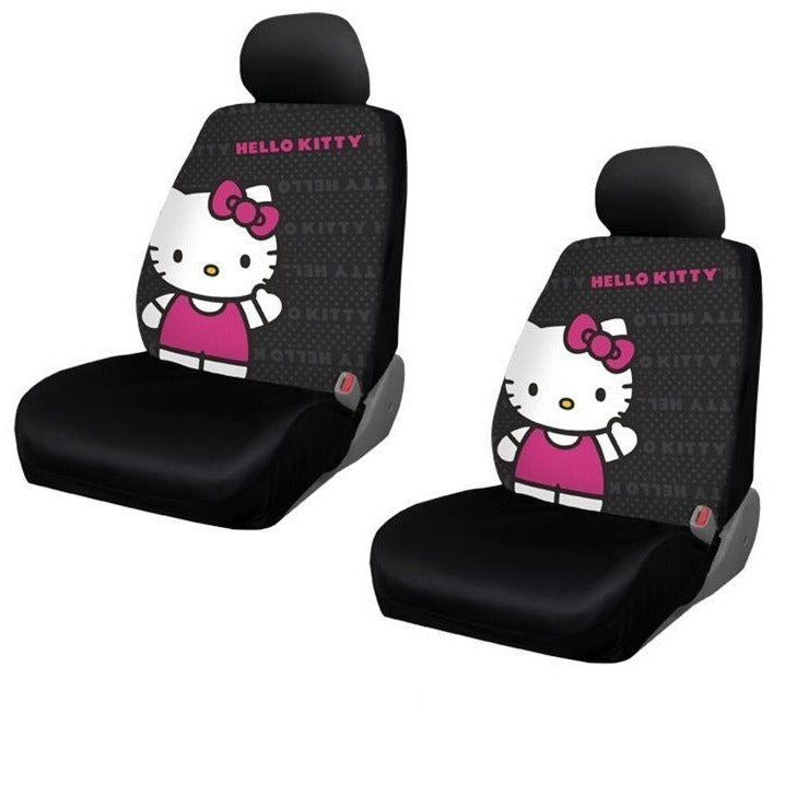 Brand New Sanrio Hello Kitty Core Car Truck 2 Front Seat Covers With Headrest Covers