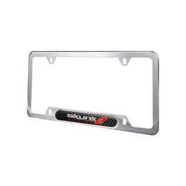 Brand New Universal 1PCS SKUNK2 Chrome Metal License Plate Frame
