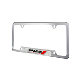 Brand New Universal 1PCS SKUNK2 Chrome Metal License Plate Frame