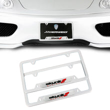 Load image into Gallery viewer, Brand New Universal 2PCS SKUNK2 Silver Metal License Plate Frame