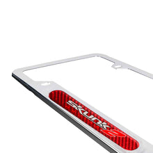Load image into Gallery viewer, Brand New Universal 1PCS SKUNK2 Chrome Metal License Plate Frame