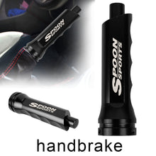 Load image into Gallery viewer, Brand New Universal 1PCS Spoon Sports Black Aluminum Car Handle Hand Brake Sleeve Cover