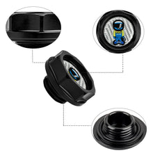 Load image into Gallery viewer, Brand New Spoon Sports Racer Black Engine Oil Cap With Real Carbon Fiber Spoon Sports Racer Sticker Emblem For Honda / Acura