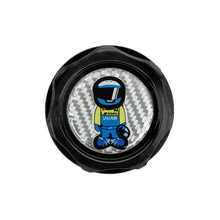 Load image into Gallery viewer, Brand New Spoon Sports Racer Black Engine Oil Cap With Real Carbon Fiber Spoon Sports Racer Sticker Emblem For Honda / Acura