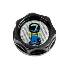 Load image into Gallery viewer, Brand New Spoon Sports Racer Black Engine Oil Cap With Real Carbon Fiber Spoon Sports Racer Sticker Emblem For Honda / Acura