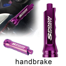 Load image into Gallery viewer, Brand New Universal 1PCS Spoon Sports Purple Aluminum Car Handle Hand Brake Sleeve Cover