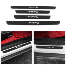 Load image into Gallery viewer, Brand New 4PCS Universal SRT HELLCAT Silver Rubber Car Door Scuff Sill Cover Panel Step Protector
