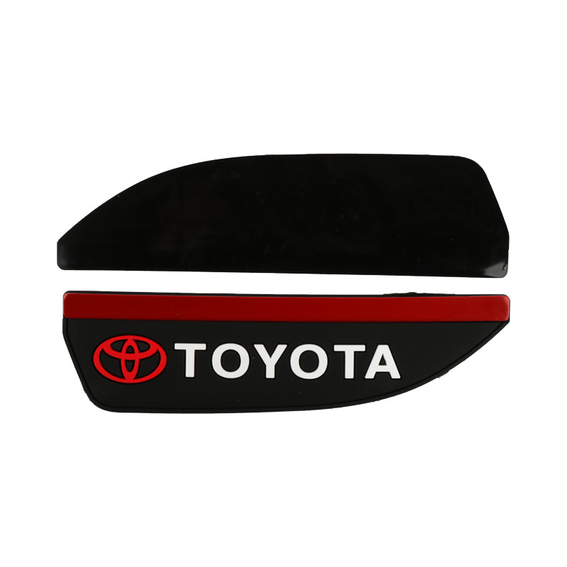 BRAND NEW 2PCS TOYOTA Black Rubber Car Rear View Side Mirror Rain Board Eyebrow Guard Sun Visor