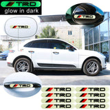 Brand New 8PCS TRD Glows in Dark Green Car Trunk Side Fenders Door Badge Scratch Guard Sticker