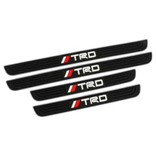 Load image into Gallery viewer, Brand New 4PCS Universal TRD Silver Rubber Car Door Scuff Sill Cover Panel Step Protector
