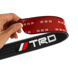 Brand New 4PCS Universal TRD Silver Rubber Car Door Scuff Sill Cover Panel Step Protector