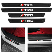 Load image into Gallery viewer, Brand New 4PCS Universal TRD Silver Rubber Car Door Scuff Sill Cover Panel Step Protector