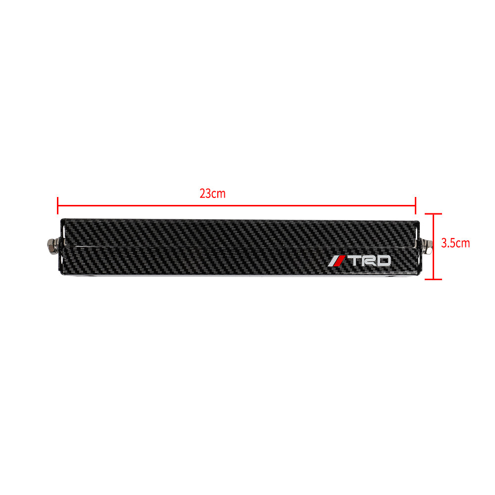 BRAND NEW 1PCS JDM TRD Carbon Fiber Look Bumper Front License Plate Holder Relocate Adjustable Bracket