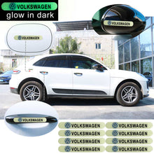 Load image into Gallery viewer, Brand New 8PCS VOLKSWAGEN Glows in Dark Green Car Trunk Side Fenders Door Badge Scratch Guard Sticker