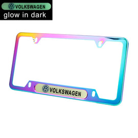 Brand New Universal 1PCS VOLKSWAGEN Neo Chrome Metal License Plate Frame
