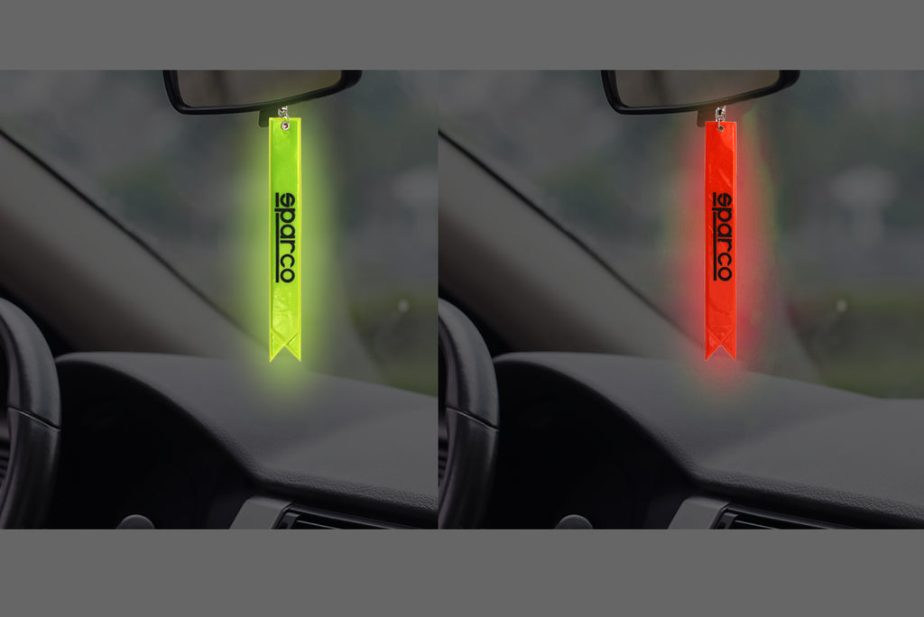 BRAND NEW JDM SPARCO REFLECTIVE STRIP DOUBLE SIDED KEYCHAIN