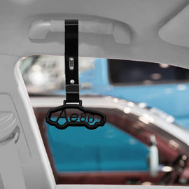 Brand New AE86 CAR Black JDM TSURIKAWA Ring Subway Train Bus Handle Black Strap Charm Drift