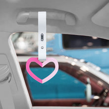 Load image into Gallery viewer, Brand New Double Color Heart Love Dark Pink JDM TSURIKAWA Ring Subway Train Bus Handle White Strap Charm Drift