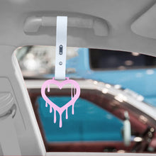 Load image into Gallery viewer, Brand New Drip Heart Pink JDM TSURIKAWA Ring Subway Train Bus Handle White Strap Charm Drift