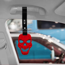 Load image into Gallery viewer, Brand New Skull Head Red JDM TSURIKAWA Ring Subway Train Bus Handle Black Strap Charm Drift