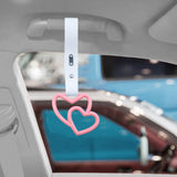 Brand New Double Love Heart Pink JDM TSURIKAWA Ring Subway Train Bus Handle White Strap Charm Drift