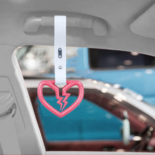 Load image into Gallery viewer, Brand New Pink Broken Heart Carbon Fiber JDM TSURIKAWA Ring Subway Train Bus Handle Strap Charm Drift