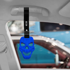 Brand New Skull Head Blue JDM TSURIKAWA Ring Subway Train Bus Handle Black Strap Charm Drift