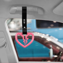 Load image into Gallery viewer, Brand New Pink Broken Heart Carbon Fiber JDM TSURIKAWA Ring Subway Train Bus Handle Strap Charm Drift