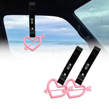 Load image into Gallery viewer, Brand New Arrow Heart Love Pink JDM TSURIKAWA Ring Subway Train Bus Handle Black Strap Charm Drift