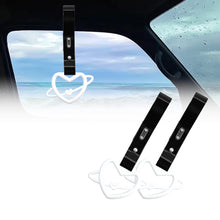 Load image into Gallery viewer, Brand New Space Heart White JDM TSURIKAWA Ring Subway Train Bus Handle Black Strap Charm Drift