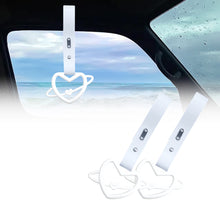 Load image into Gallery viewer, Brand New Space Heart White JDM TSURIKAWA Ring Subway Train Bus Handle White Strap Charm Drift
