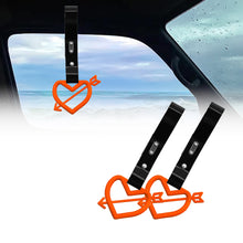 Load image into Gallery viewer, Brand New Arrow Heart Love Orange JDM TSURIKAWA Ring Subway Train Bus Handle Black Strap Charm Drift