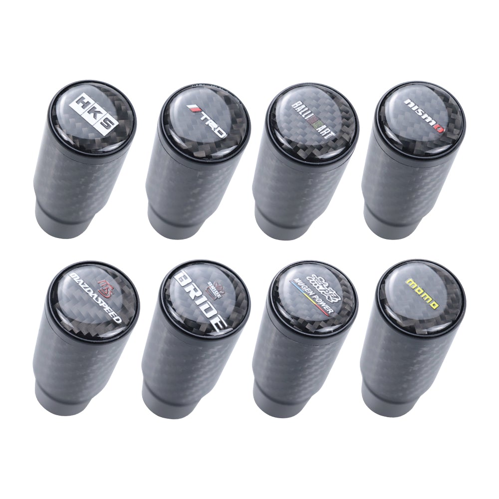 Brand New Universal TRD Black Real Carbon Fiber Racing Gear Stick Shift Knob For MT Manual M12 M10 M8