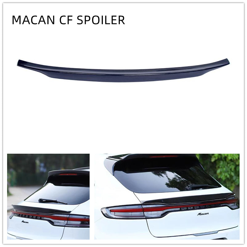 Brand New 2019-2023 PORSCHE MACAN Real Carbon Fiber Rear Middle Deck Trunk Lid Spoiler Wing