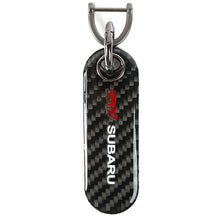 Load image into Gallery viewer, Brand New Universal 100% Real Carbon Fiber Keychain Key Ring For Subaru