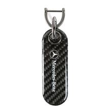 Load image into Gallery viewer, Brand New Universal 100% Real Carbon Fiber Keychain Key Ring For Mercedes-Benz