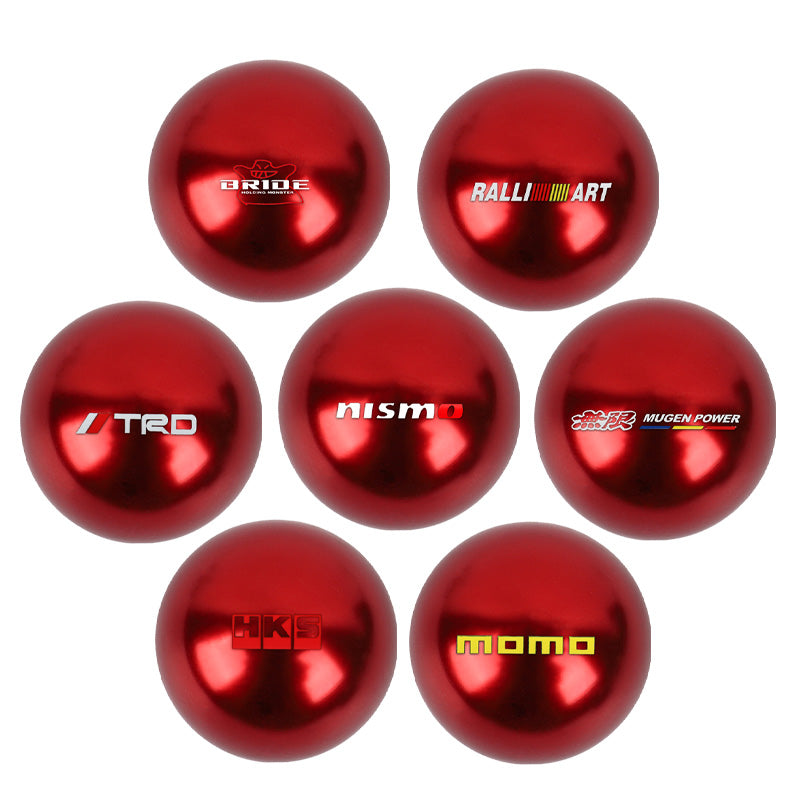 BRAND NEW UNIVERSAL NISMO JDM Aluminum Red Round Ball Manual Gear Stick Shift Knob Universal M8 M10 M12