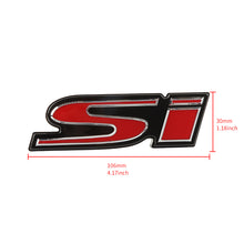 Load image into Gallery viewer, Brand New Emblem LED Light 3D Red SI Racing Logo Front Grille Ornament Emblem For Honda Si